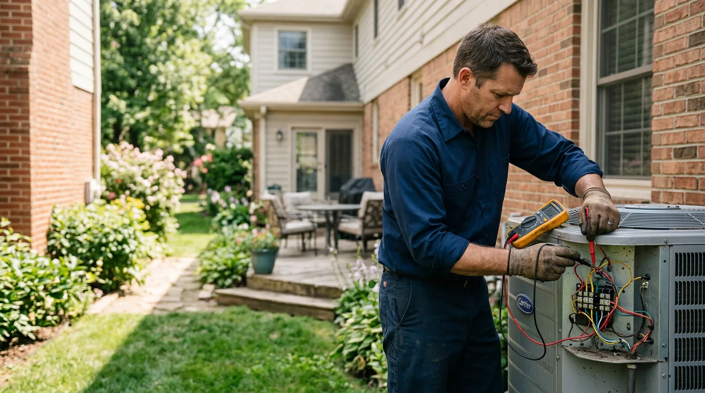 HVAC technician working near Raleigh, MS